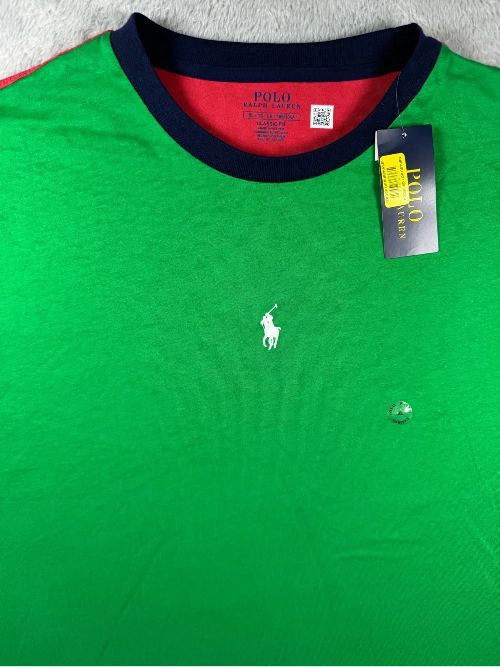 NWT Polo Ralph Lauren Classic Fit Color Block T Shirt Men XL